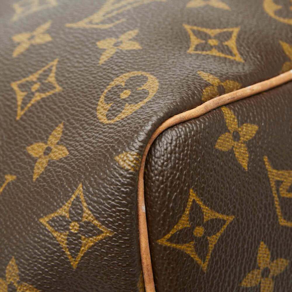LOUIS VUITTON Brown Monogram Leather Keepall 50 Boston Bag - Picture 5 of 10